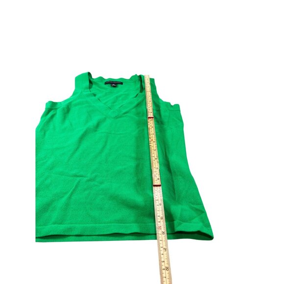 Banana Republic Womens Sleeveless V-Neck Green Knit Tank Top S - Picture 8 of 11